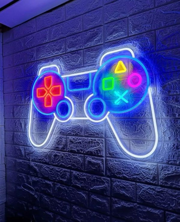 Neon Gamer Wall Art